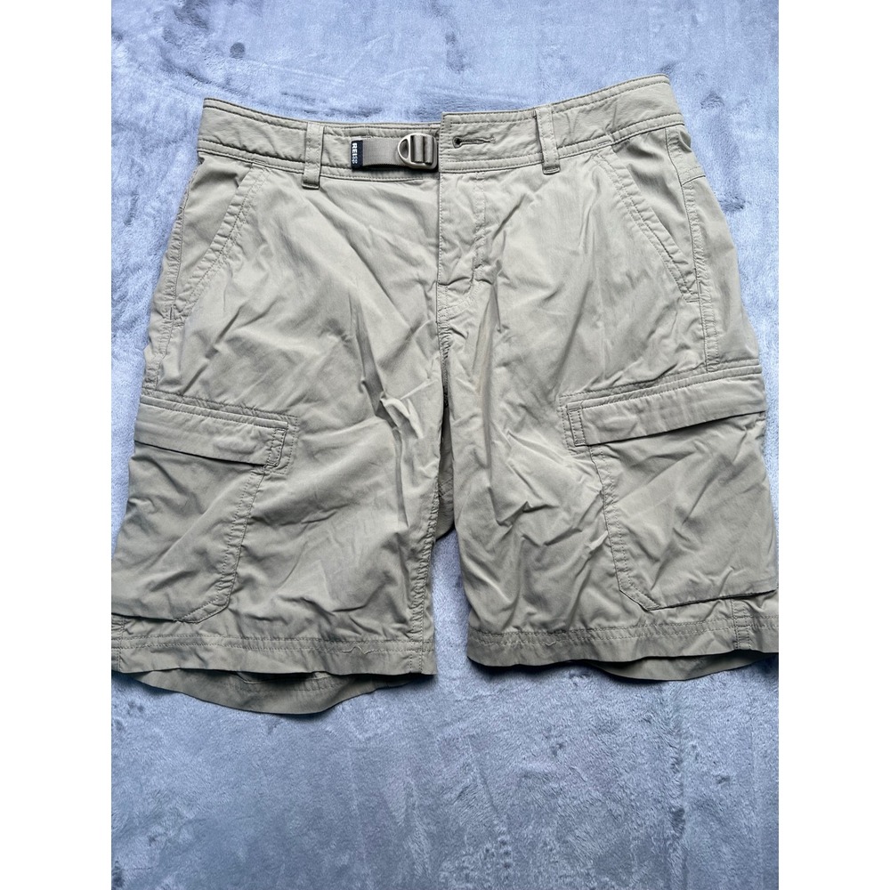 REI Co-op Sahara Cargo Shorts Womens 6 Khaki Tan Hiking Outdoor Relaxed Fit